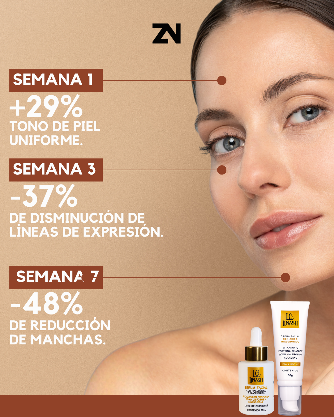 𝐊𝐢𝐭 𝐅𝐚𝐜𝐢𝐚𝐥 𝐑𝐞𝐣𝐮𝐯𝐞𝐧𝐞𝐜𝐞𝐝𝐨𝐫: Serum Facial con Niacinamida y Ácido Hialurónico + Crema Anti-Envejecimiento con Ácido Hialurónico. - Image 3